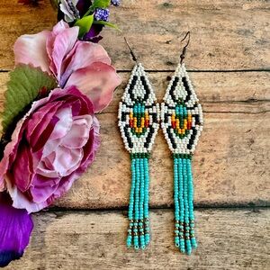 Beetles Beaded Earring